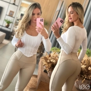 Calça Flare Priscila Blackout Várias Cores