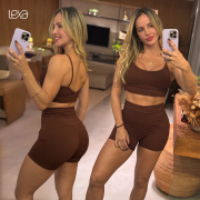 Conjunto Liz Luara Canelado Tecnológico Liso