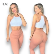 Conjunto Melissa Legging Canelada Várias Cores