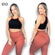 Conjunto Melissa Legging Canelada Várias Cores