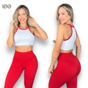 Conjunto Melissa Legging Canelada Várias Cores