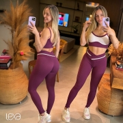 Legging Marina Canelado Tecnológico 